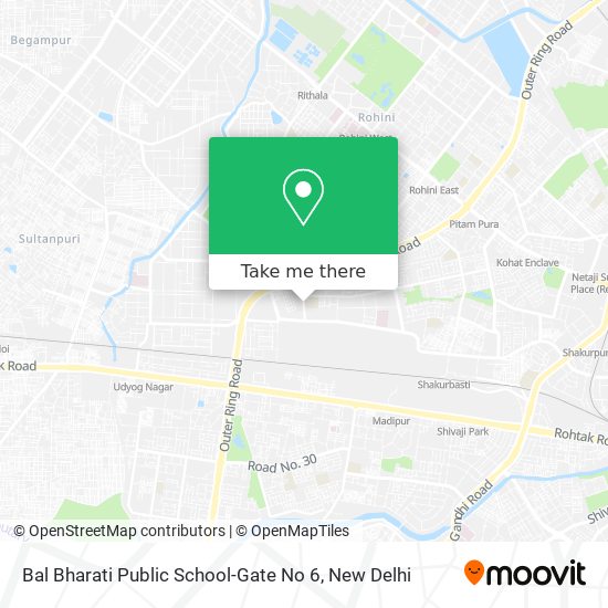 Bal Bharati Public School-Gate No 6 map