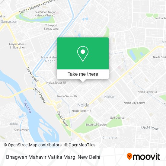 Bhagwan Mahavir Vatika Marg map