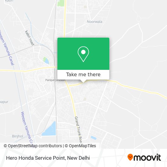 Hero Honda Service Point map