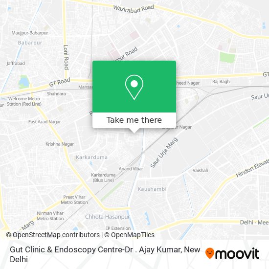 Gut Clinic & Endoscopy Centre-Dr . Ajay Kumar map