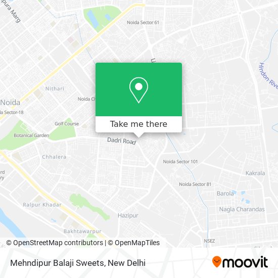 Mehndipur Balaji Sweets map