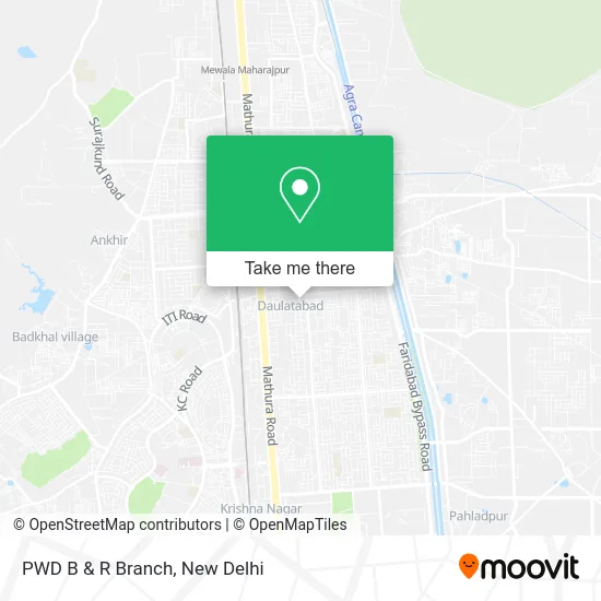 PWD B & R Branch map