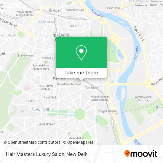 How to get to Hair Masters Luxury Salon in Delhi by Metro, Bus or Train?