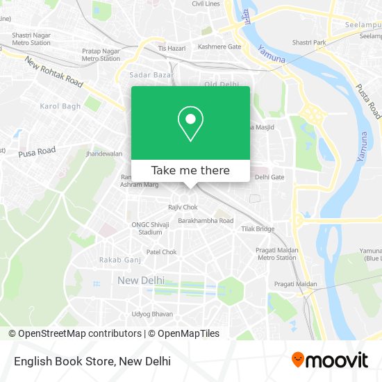 English Book Store map