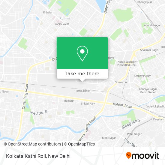 Kolkata Kathi Roll map