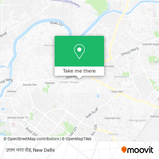 उत्तम नगर रोड map