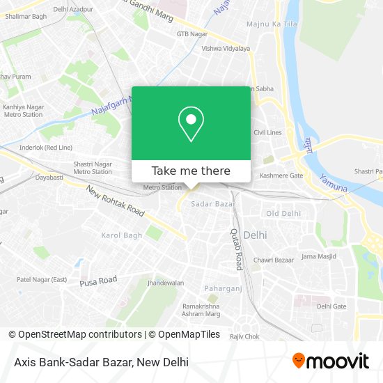 Axis Bank-Sadar Bazar map