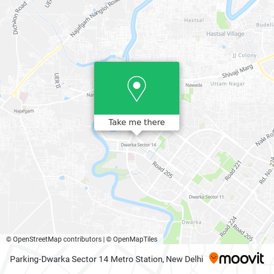 Parking-Dwarka Sector 14 Metro Station map