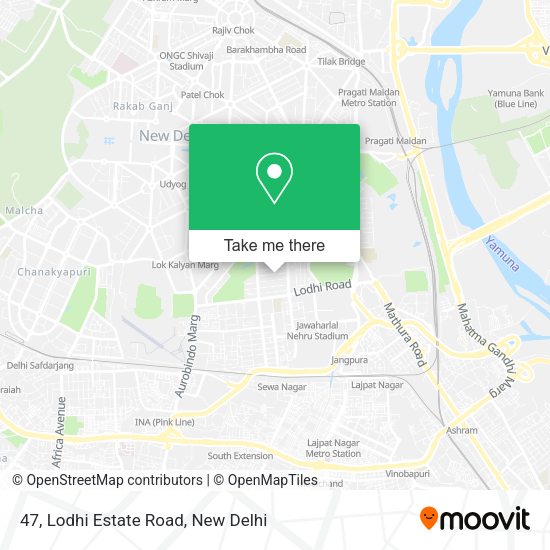 47, Lodhi Estate Road map