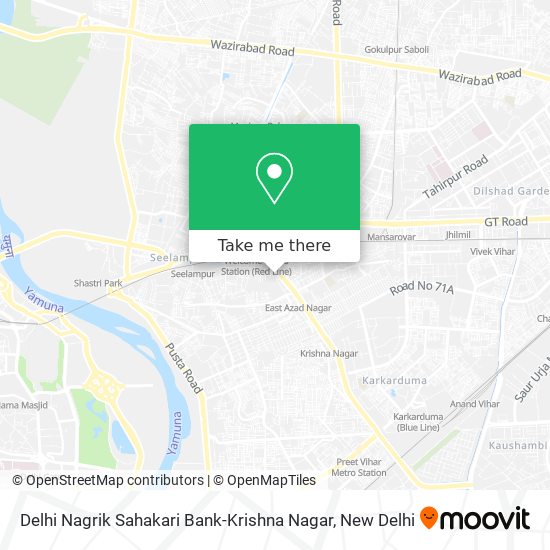 Delhi Nagrik Sahakari Bank-Krishna Nagar map