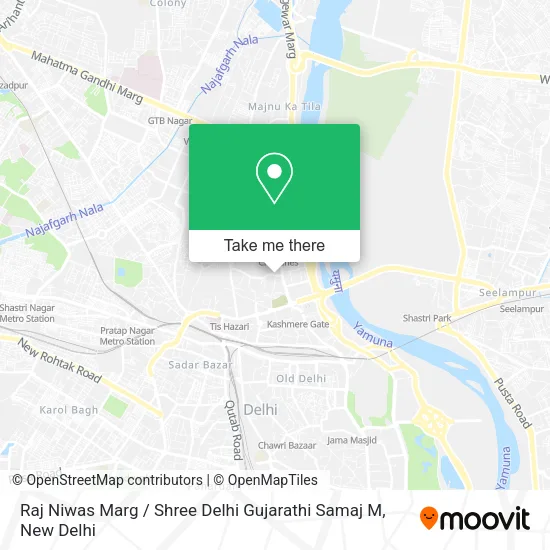 Raj Niwas Marg / Shree Delhi Gujarathi Samaj M map