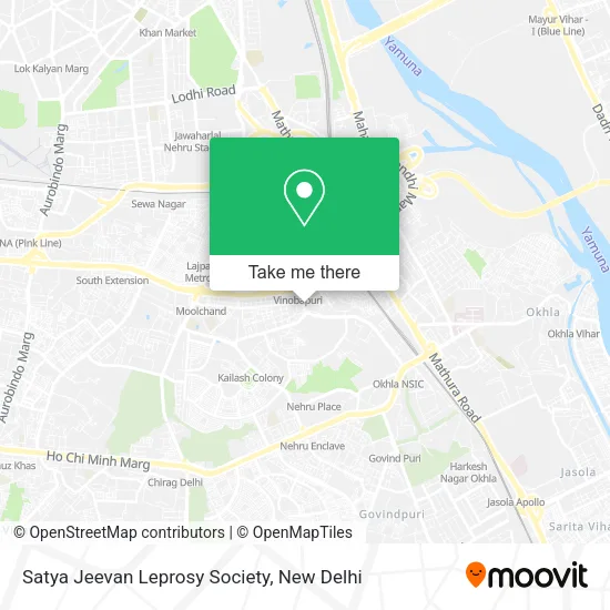 Satya Jeevan Leprosy Society map