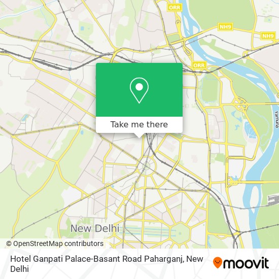 Hotel Ganpati Palace-Basant Road Paharganj map