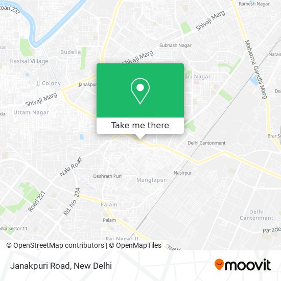 Janakpuri Road map