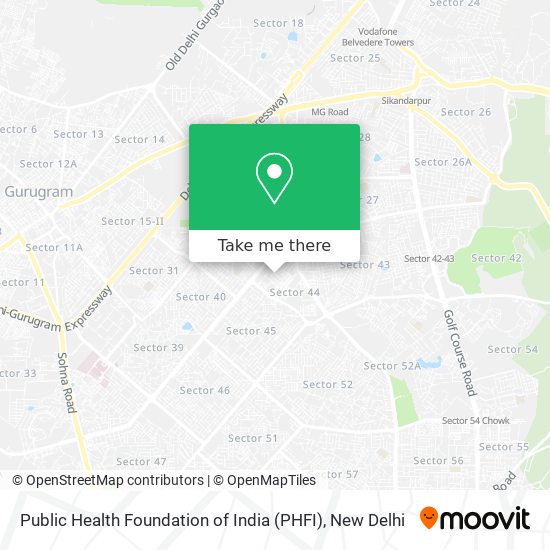 Public Health Foundation of India (PHFI) map