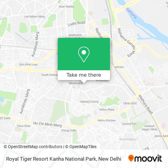 Royal Tiger Resort Kanha National Park map