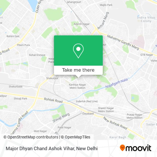 Major Dhyan Chand Ashok Vihar map