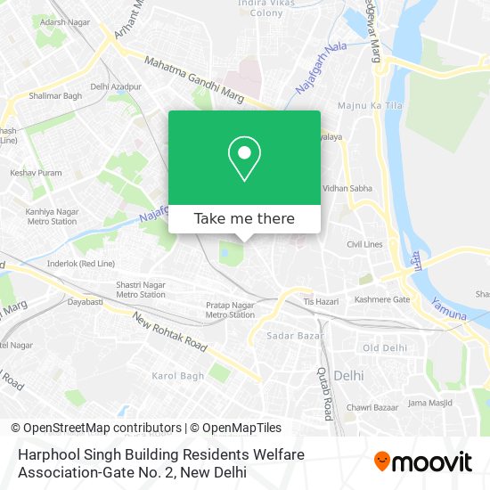 Harphool Singh Building Residents Welfare Association-Gate No. 2 map