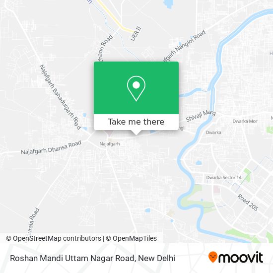 Roshan Mandi Uttam Nagar Road map