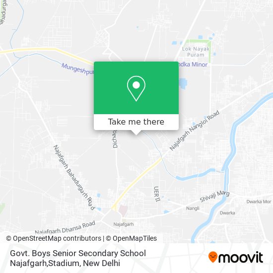 Govt. Boys Senior Secondary School Najafgarh,Stadium map