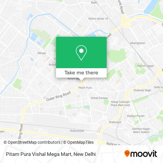 Pitam Pura Vishal Mega Mart map