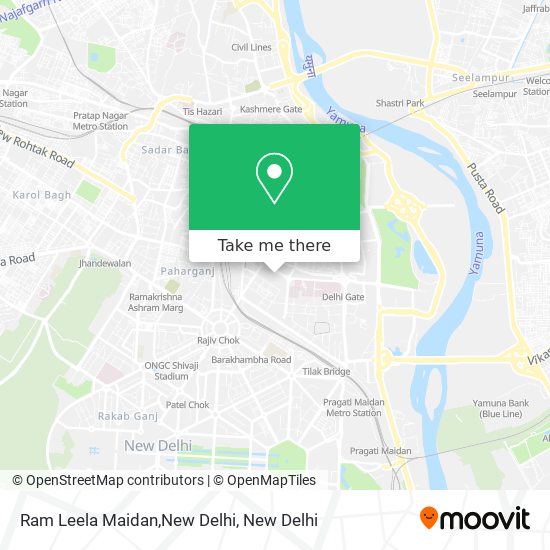 Ram Leela Maidan,New Delhi map