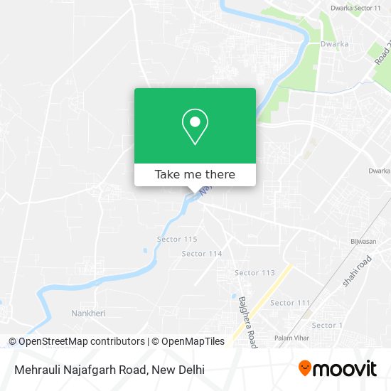 Mehrauli Najafgarh Road map