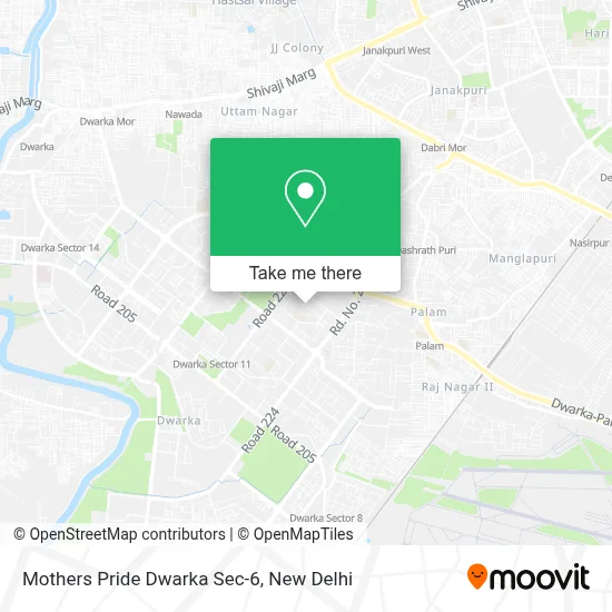 Mothers Pride Dwarka Sec-6 map