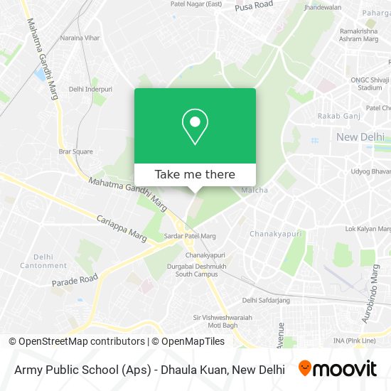 Army Public School (Aps) - Dhaula Kuan map