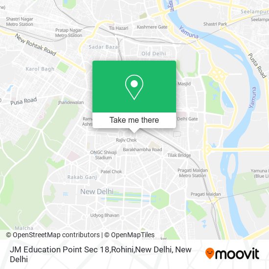 JM Education Point Sec 18,Rohini,New Delhi map