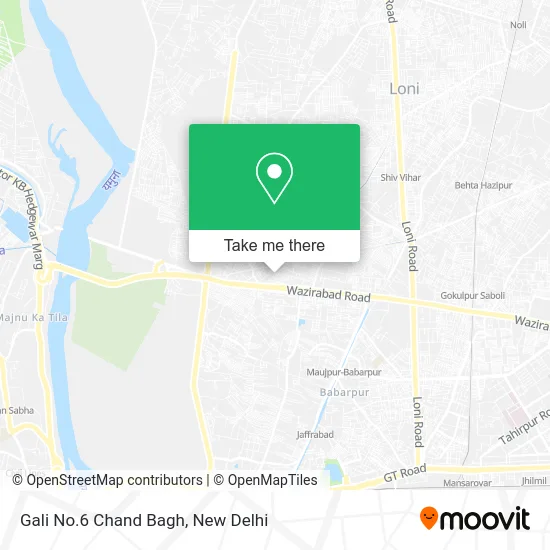 Gali No.6 Chand Bagh map