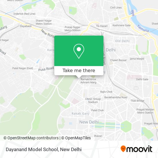 Dayanand Model School map