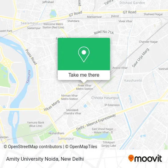 Amity University Noida map
