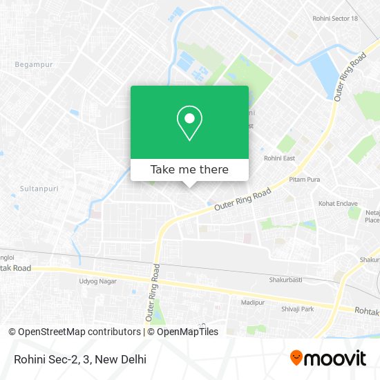 Rohini Sec-2, 3 map