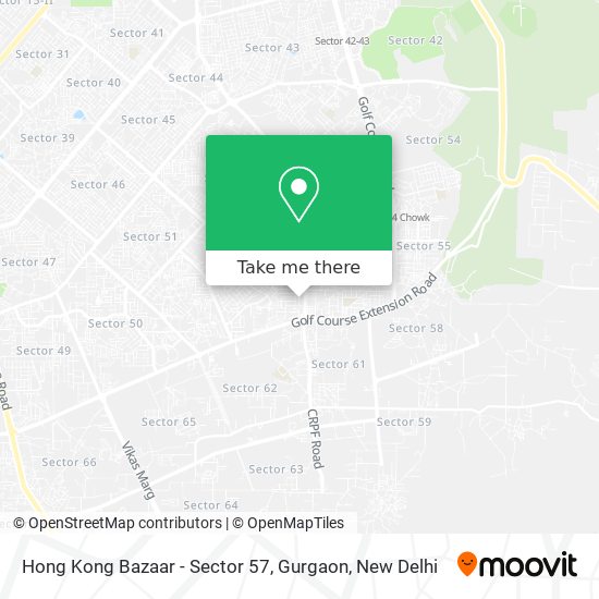 Hong Kong Bazaar - Sector 57, Gurgaon map