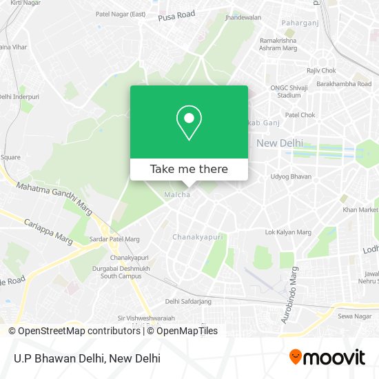 U.P Bhawan Delhi map