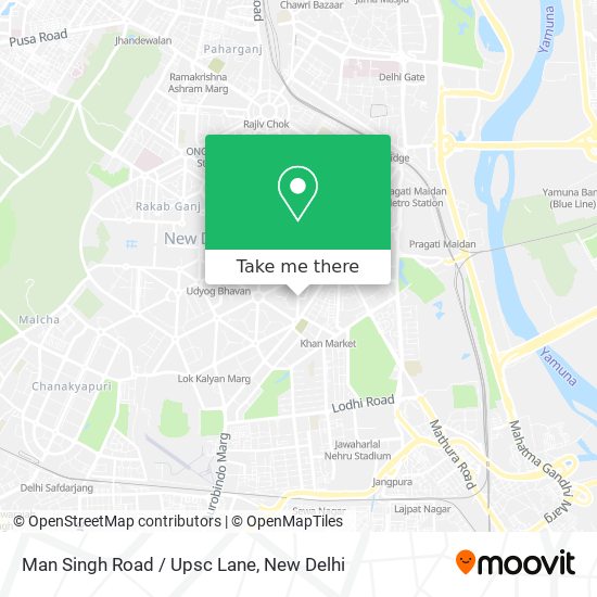 Man Singh Road / Upsc Lane map