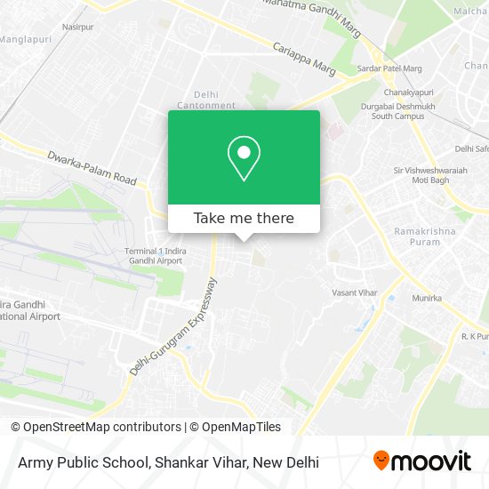 Army Public School, Shankar Vihar map