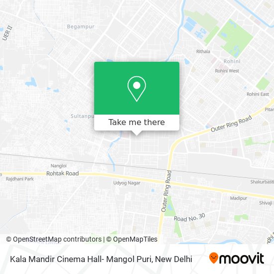 Kala Mandir Cinema Hall- Mangol Puri map