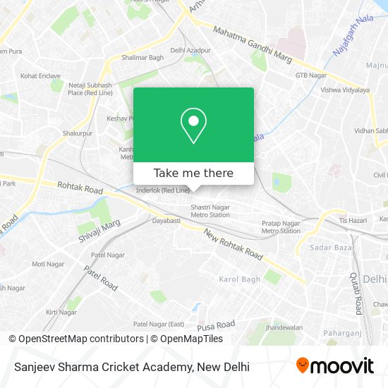 Sanjeev Sharma Cricket Academy map