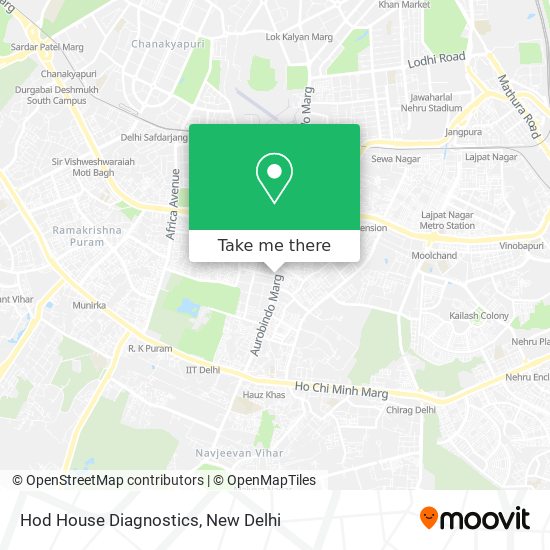 Hod House Diagnostics map