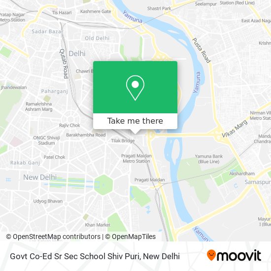 Govt Co-Ed Sr Sec School Shiv Puri map