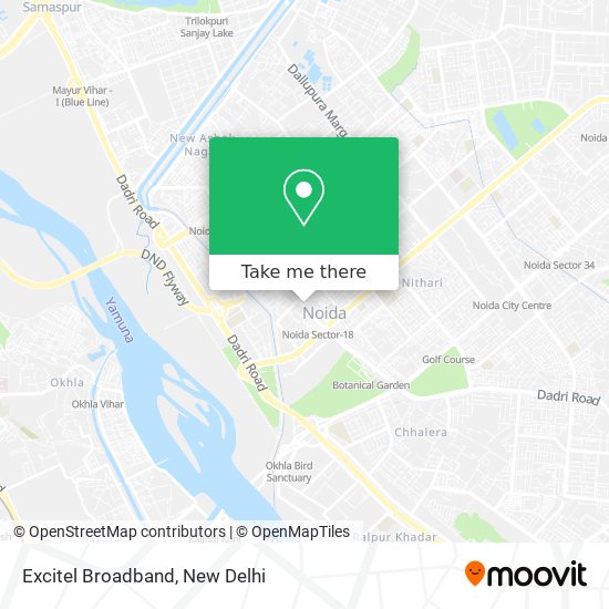 Excitel Broadband map