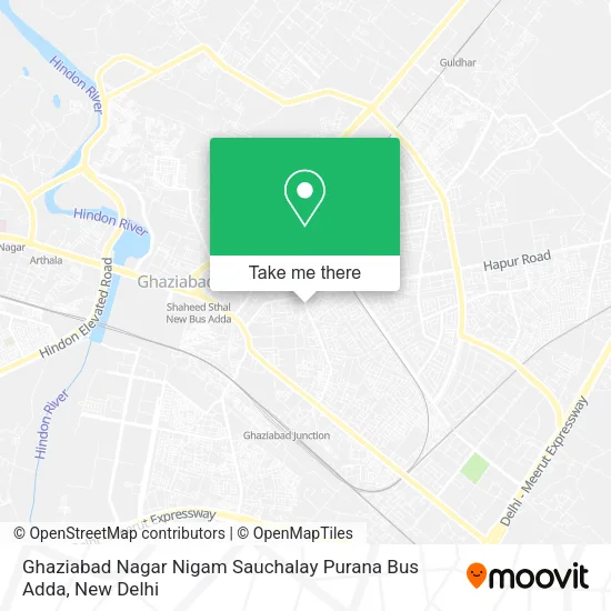 Ghaziabad Nagar Nigam Sauchalay Purana Bus Adda map