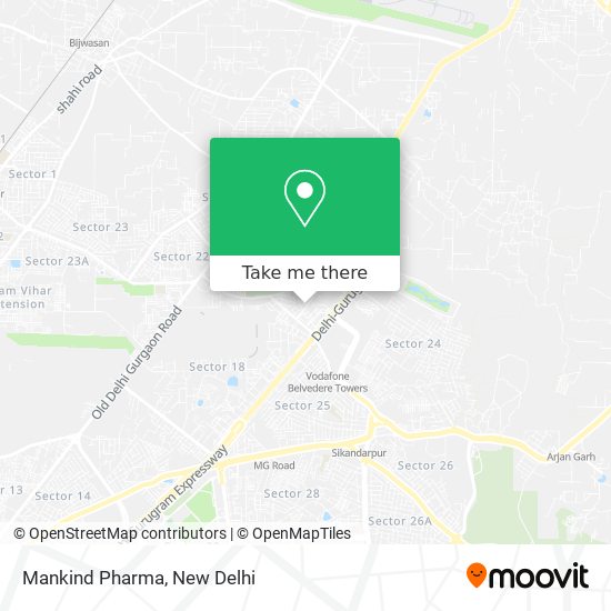 Mankind Pharma map