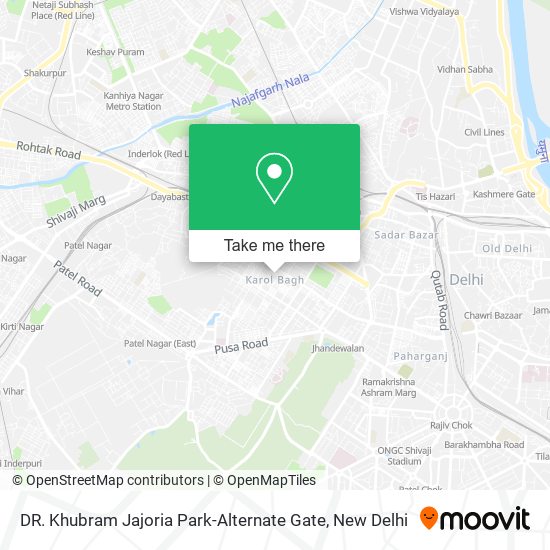 DR. Khubram Jajoria Park-Alternate Gate map