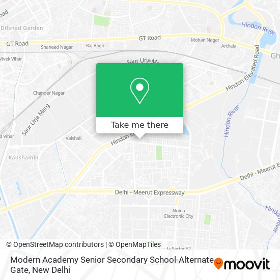 Modern Academy Senior Secondary School-Alternate Gate map