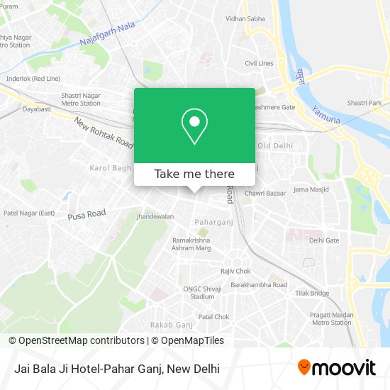 Jai Bala Ji Hotel-Pahar Ganj map