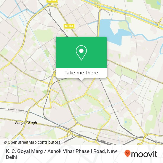 K. C. Goyal Marg / Ashok Vihar Phase I Road map