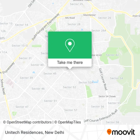 Unitech Residences map